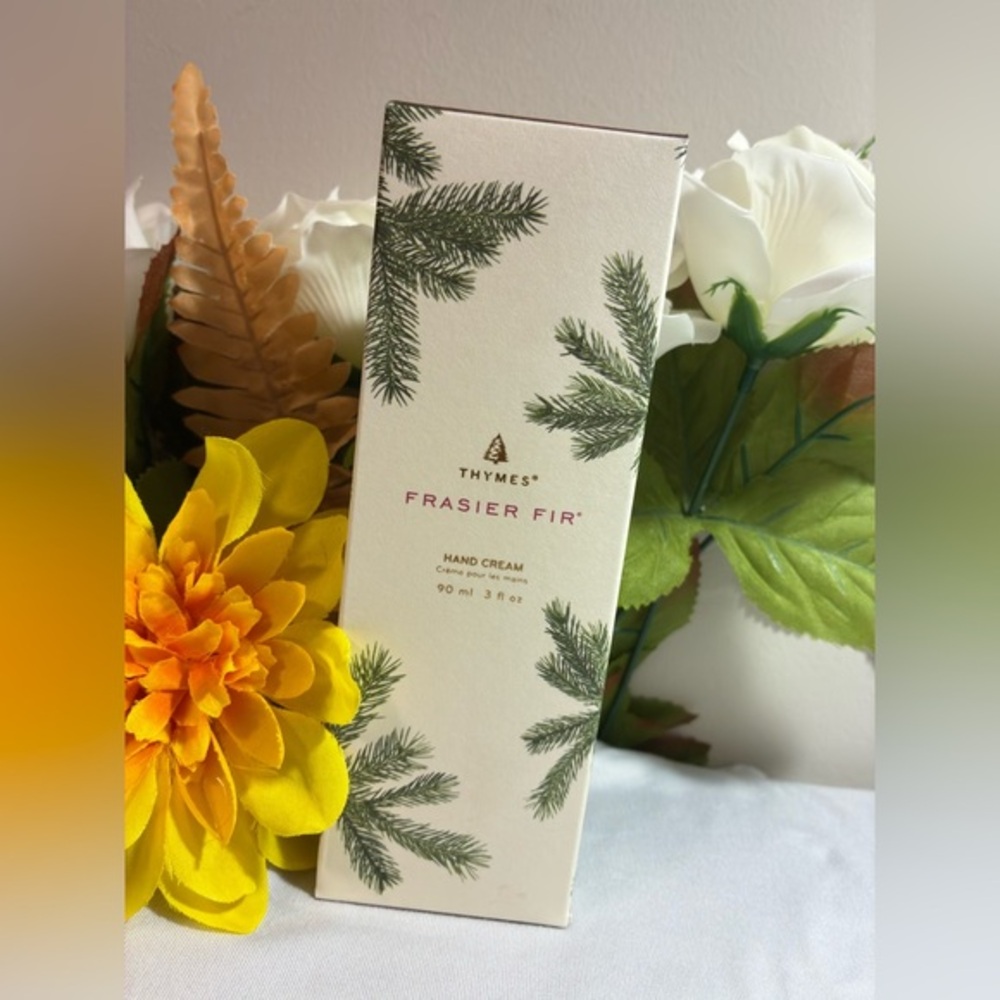 Thymes Frasier Fir Hand Cream - Hand Moisturizer for Dry Skin (3 fl oz)